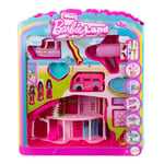 Barbie Maison de Rêve Mini-BarbieLand Coffret avec Une Maison de Rêve, 3 véhicules et 4 poupées de 3,8 cm, mobilier et Accessoires pour la Maison, Camping-Car, Bateau et Avion de Rêve Inclus, JDB86