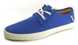 Vans Mens Navy Blye Casual Lace Up Canvas Pumps Shoes Navy