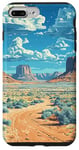 iPhone 7 Plus/8 Plus Rocky Desert Vintage Landscape Graphic Case