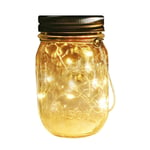 Pack Mason Jar aurinkolyhdyt, 20 LED ulkona aurinkoenergialla