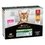 PURINA PRO PLAN Cat Sterilised Adult Maintenance 10 x 85 g - Nötkött & kyckling