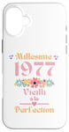 Coque pour iPhone 16 Plus 48 ans femme 1977 idée cadeau anniversaire Humour drôle