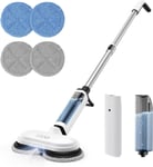 IDOO Cordless Electric Mop, Dual-Motor Electric Mop Floor Cleaner with Water & 4