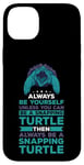 Coque pour iPhone 14 Plus Turtle Snapping What Can I Say Aligator Tortue cassante