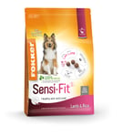 Fokker lamm & ris Sensi-Fit hundfoder - 13 kg