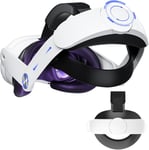 Sangle de tête Compatible avec Oculus Quest 3, Sangle Elite réglable et Confortable pour Accessoires Q3, Casque de réalité virtuelle Stable de Rechange pour Quest 3