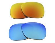 NEW REPLACEMENT FIRE RED / ICE BLUE LENS FIT RAY BAN RB4171 ERIKA 54mm SUNGLASSE