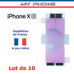 Lot De 10 : Autocollant Stickers Colle Batterie Adhésifs Iphone Xr Double Face Strips