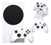 Microsoft Xbox Series S (1 TB SSD), X And Twin Docking Station & Wireless Controller Bundle - White, White