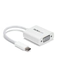 StarTech.com Adaptateur vidéo USB-C vers VGA - M/F 1920x1200 / 1080p Blanc