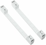 2 Universal Chest Freezer Commercial Fridge Refrigerator Door Handle 320mm White