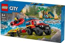 LEGO Brandbil med Räddningsbåt 4x4