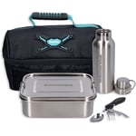 Toolbrothers - Fan Lunch Set dans un sac isotherme Makita avec boîte à pain en inox avec compartiments de séparation et couvercle en inox 1200 ml +