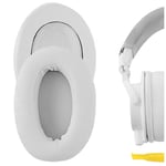 Geekria Replacement Ear Pads for ATH-M50X M40X, M30X, M20X Headphones (White)