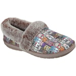 Skechers Womens Slippers Too Cozy Dog Cat Multi Faux Fur Memory Foam Shoes