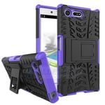 Sony Xperia X Compact      Heavy Duty Case    [Purple]