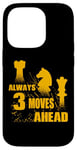 iPhone 14 Pro Always 3 Moves Ahead Chess Player King Queen Case