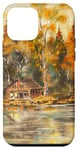 iPhone 12 mini House By The Lake Peaceful Earth Brown Tones Yellow Dreams Case