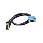 SIMPLETEK Câble vidéo DVI mâle vers VGA mâle pour ordinateur moniteur DVI VGA 1,8 m