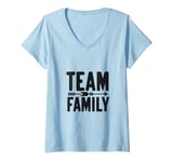 Womens Team Family Forever Together Family Unity V-Neck T-Shirt