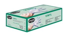 Stronghand - Gants jetables en vinyle Sanya , sans poudreTaille 9(Box a100St.)