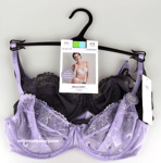 M&S Womens Marks and Spencer Purple Balcony Bra Size 34 A RRP £18