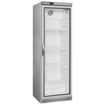 BRAND NEW TEFCOLD STAINLESS STEEL GLASS DOOR DRINKS DISPLAY FRIDGE NEXT DAY