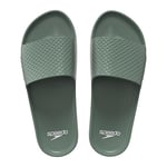 Speedo Men's Essential Slides | Pool Sliders | Quick Dry, Khaki, 8 UK