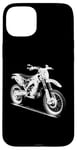 Coque pour iPhone 15 Plus Dirt Bike 3D Wireframe – Vintage Moto Lover