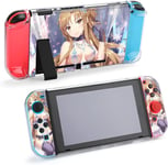 Coque De Protection Sword Art Online Asuna Pour Console De Jeu Nintendo Switch, Coque S¿¿Parable, Mignonne, R¿¿Sistante Aux Rayures, Aux Chocs, S¿¿Parable, Compatible Avec Station D'accuei