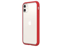 RhinoShield Coque Compatible avec [iPhone 11] | Mod NX - Protection Fine Personnalisable avec Technologie d'absorption des Chocs [sans BPA] - Rouge