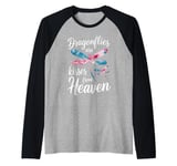 Dragonfly Dragonflies Are Kisses From Heaven Animal Raglan Baseball Tee