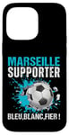 Coque pour iPhone 14 Pro Max Marseille Supporter Football Cadeau Fan Foot Marseillais