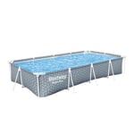 Piscine hors sol rectangulaire Steel Pro™ imprimée graphique 366 x 201 x66 cm