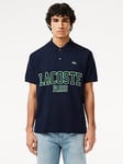 Lacoste French Iconics Logo L.12.12 Polo Shirt - Dark Blue, Dark Blue, Size S, Men