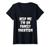 Womens Family Vacation Cruise Accessories Essentials V-Neck T-Shirt