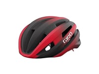 GIRO Synthe MIPS II Casque pour Hommes, Noir Mat/Rouge Brillant, L