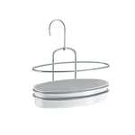 Metaltex 403711322 Orbit Etagère de Douche Plastique/Chrometherm Blanc/Argent 26 x 13 x 17 cm