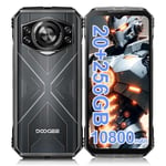 DOOGEE S Cyber Rugged Smartphone Android 14, 10800mAh Battery Rugged Phone & 20GB+256GB, 50MP AI Cameras, 6.58''FHD+ 2.4K IPS, IP68/69K Waterproof, Dual SIM / 5G WIFI/Face Unclock/NFC/GPS, Silver