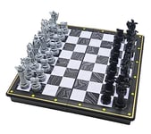 Lexibook - Jeu d'échecs Harry Potter - Échiquier magnétique et Pliable, 32 pièces, Jeu Familial, CGM300HP, 2 Joueurs, 7+ Ans