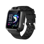 4G Kids Smart Watch Simkort Samtal Video SOS WiFi LBS Platsspårning Chattkamera IP67 Vattentät Smartwatch för barn Black