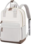 Sac A Dos Femme, 15.6 Pouces Sac À Dos Ordinateur Portable Voyage, Sac Travail Antivol Pour Ordi Pc Etanche, Travel Backpack Pakkable Pour Voyage College Loisir Travail Affaire École Beige