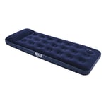Pavillo Airbed Quick Inflation Outdoor Camping Air Mattress with Built-In Foot Pump, Blue, Single
