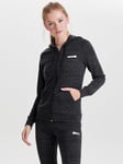 Only Play Macy Hood Zip Sweat - Black Melange - L