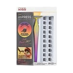 KISS imPRESS Press-On Falsies Eyelash Clusters Kit, Natural, Black, No Glue Needed, Fuss Free, Invisible Band, Natural, 24 Hours, No Damage, No Sticky Residue, Gorgeous, Quick & Easy | 20 Clusters