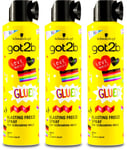 Schwarzkopf Got2B Glued Blasting Freeze Spray 300ml X 3