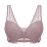 Jahetuul Soutiens-Gorge Femme Soutien Gorge sans Armature Grande Taille avec Dentelle Soutiens-Gorge Basiques Bralette Rembourrée à Larges Bretelles