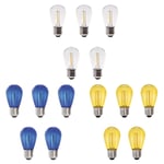 5-pack Deco ljuskälla till Cosy partyslinga 5m E27 12V - välj färg (Färg: Smoke)