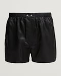 Derek Rose Classic Fit Silk Boxer Shorts Black