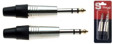 Stagg 1/4'' Stereo Phone Plug x 2